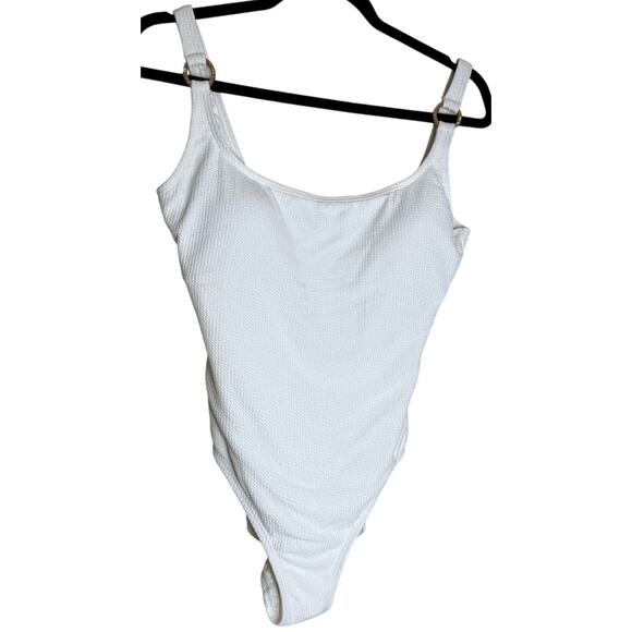 Michael Kors One Piece Swimsuit Women 14 White Swimwear Beach NWOT Summer Resort - Picture 1 of 11